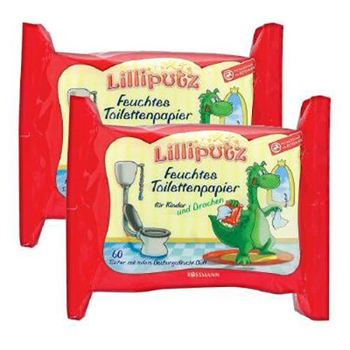 Lilliputz, Nawilżany papier toaletowy dla dzieci o zapachu owoców dżungli