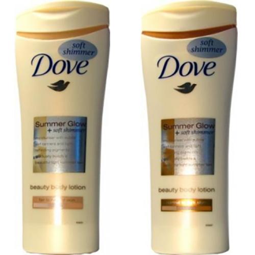 Dove, Summer Glow + Soft Shimmer, Balsam opalizujący (Samoopalająco-rozświetlający)