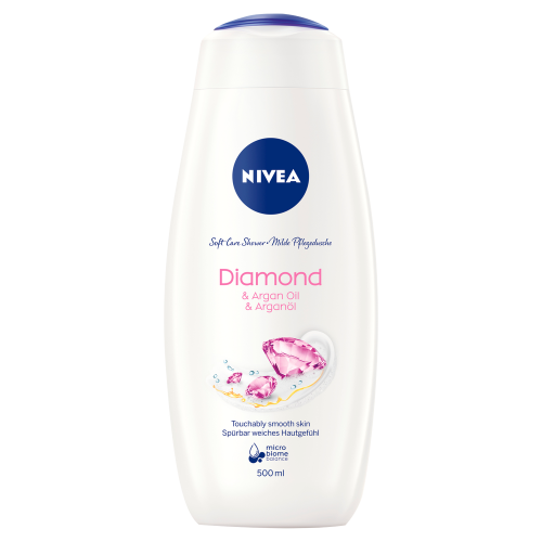 Nivea, Soft Care Shower Diamond & Argan Oil (Pielęgnujący żel pod prysznic `Diament i olejek arganowy`)