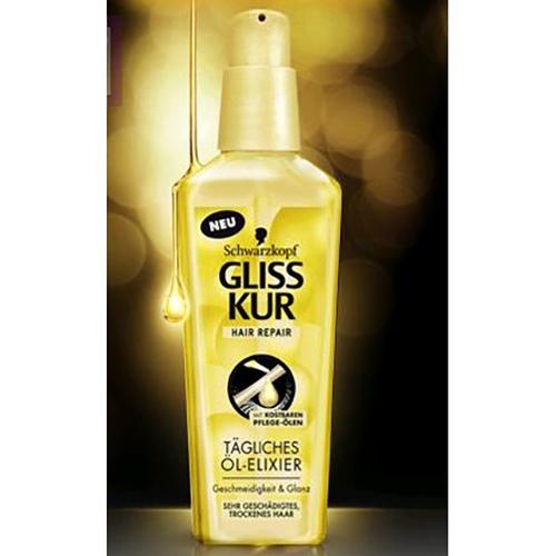 Schwarzkopf Gliss Kur, Hair Repair, Serum - eliksir do włosów z drogocennymi pielęgnującymi olejkami