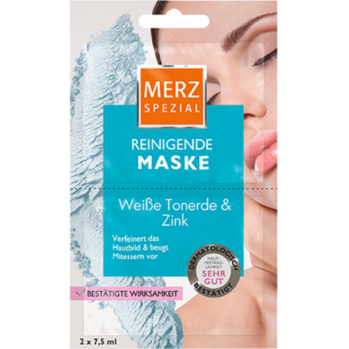 Merz, Reinigende Maske Tonerde & Zink (Maseczka oczyszczająca z białą glinką i cynkiem)