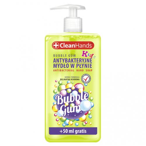 CleanHands, Kids, Antibacterial Hand Soap Bubble Gum (Antybakteryjne mydło w płynie dla dzieci)
