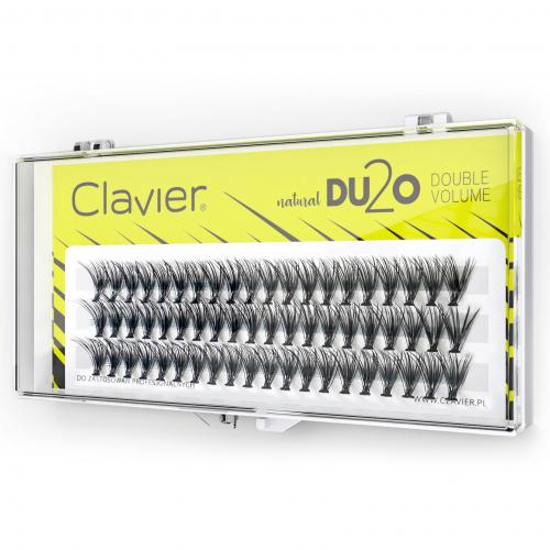 Clavier, Natural DU2O Double Volume, Kępki rzęs 11  mm