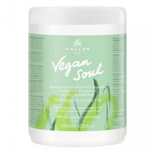 Kallos, Vegan Soul, Nourishing Hair Mask with Vegetable Protein and Avocado Oil (Odżywcza maska do włosów z warzywnymi proteinami i olejkiem awokado)
