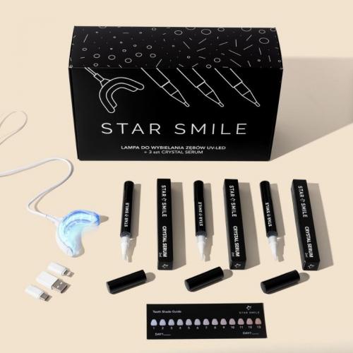Star Smile, Lampa do wybielania zębów UV-LED +  serum/aplikator (Lampa do Wybielania Zębów)