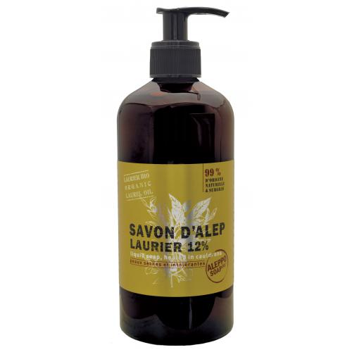 Aleppo Soap Co., Savon d'Alep Liquide 12% Laurier (Mydło Aleppo w płynie 12% oleju laurowego)