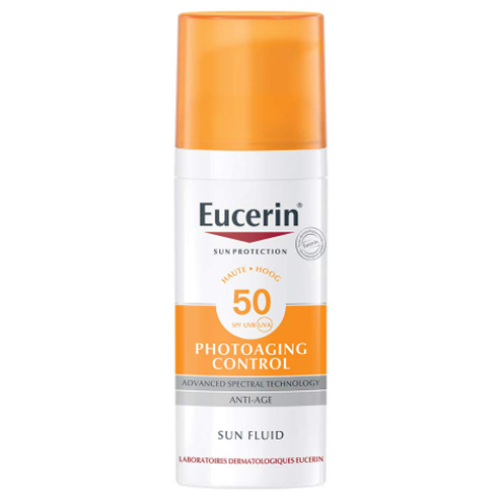 Eucerin, Sun Fluid Photoaging Control SPF 50 (Ochronna emulsja przeciwzmarszczkowa SPF 50)