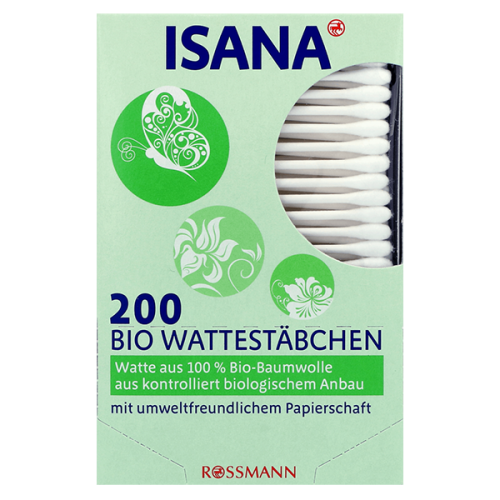 Isana, Bio Wattestabchen (Patyczki kosmetyczne bio)