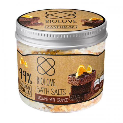 Biolove Brownie With Orange Bath Salts Naturalna S L Do K Pieli O