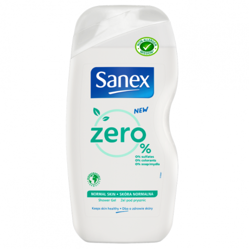 Sanex, Zero %, Shower Gel Normal (Żel pod prysznic)