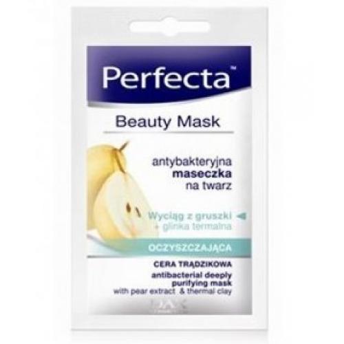 Perfecta, Beauty Mask, Antybakteryjna maseczka na twarz, oczyszczająca do cery trądzikowej