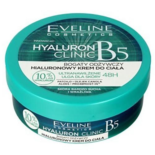 Eveline Cosmetics, Hyaluron Clinic B5, Bogaty odżywczy hialuronowy krem do ciała 48h