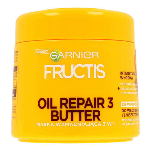 Garnier, Fructis, Oil Repair 3 Butter, Maska wzmacniająca do włosów bardzo suchych i zniszczonych