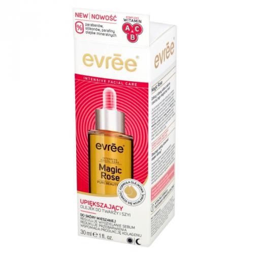Evree, Intensive Facial Care, Magic Rose, Pure Beauty Oil (Upiekszająca kuracja do twarzy i szyi)