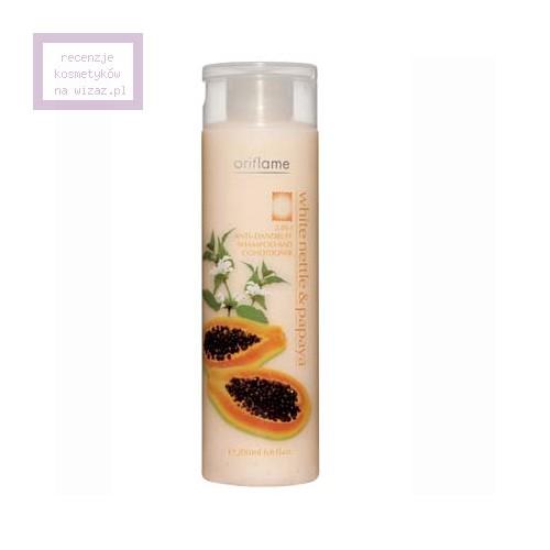 Oriflame, Nature, Hair Care, White Nettle & Papaya, 2 in 1 Anti - Dandruff Shampoo and Conditioner (Przeciwłupieżowy szampon z odżywką 2 w 1)