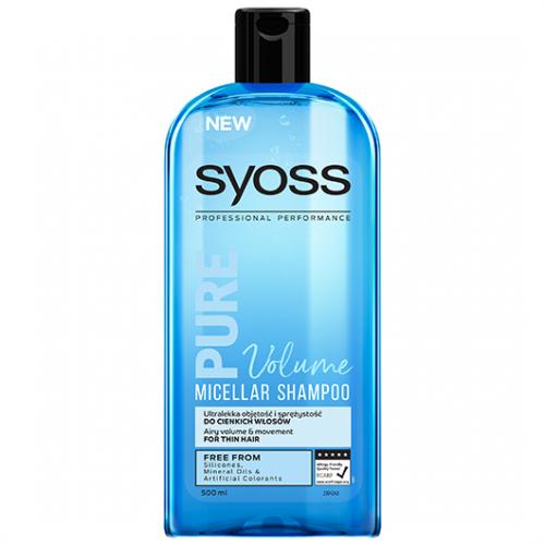 Syoss, Pure Volume,  Szampon micelarny do włosów cienkich