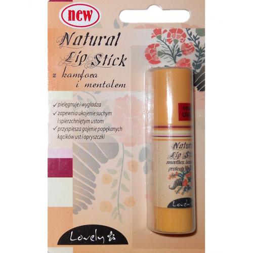 Lovely, Natural Lip Stick z kamforą i mentolem
