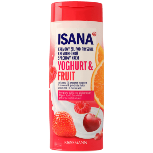 Isana, Yoghurt & Fruit Shower Gel (Kremowy żel pod prysznic (stara wersja))