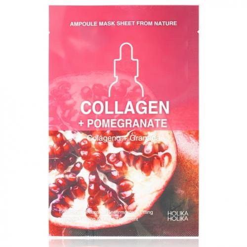 Holika Holika, Ampoule Mask Sheet From Nature Collagen + Pomegranate (Maseczka płócienna o działaniu ujędrniającym)