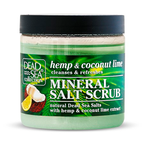 Dead Sea Collection Mineral Salt Scrub Natural Dead Sea Salts With Hemp And Coconut Lime Extract 7044