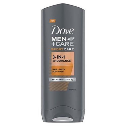 Dove, Men + Care, Sport Care, 3-in1 Endurance Hair + Face + Body Wash (Żel pod prysznic do mycia ciała i twarzy dla mężczyzn)