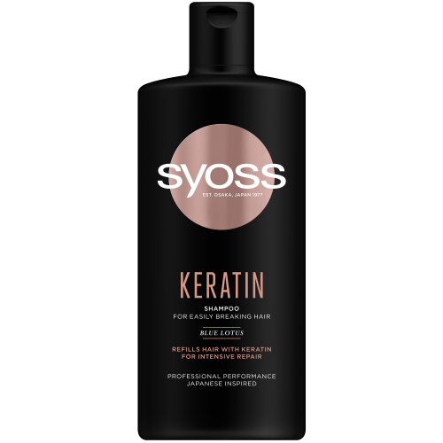 Syoss, Keratin, Shampoo for Easily Breaking Hair (Szampon do włosów słabych i łamliwych (nowa wersja))