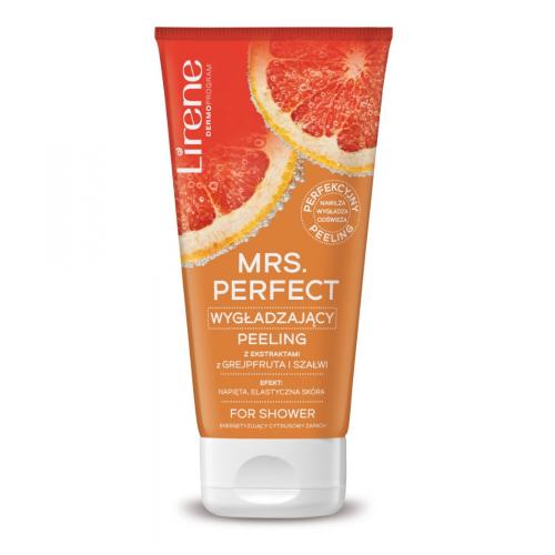 Lirene Dermoprogram, Mrs. Perfect, Wygładzający peeling z ekstraktami z grejpfruta i szałwii