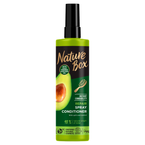 Nature Box, Regenerująca odżywka w sprayu z olejem z awokado