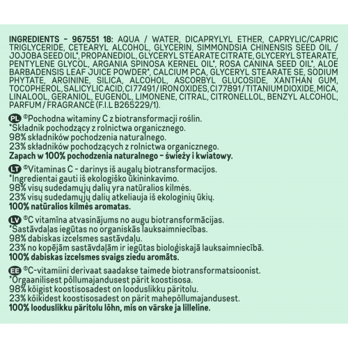 Garnier, Bio, Rosy Glow 3 in 1 Youth Cream (Krem różany)