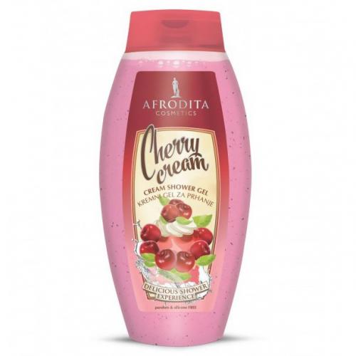 Kozmetika Afrodita, Cream Shower Gel Cherry Cream (Kremowy żel pod prysznic o zapachu czereśni)