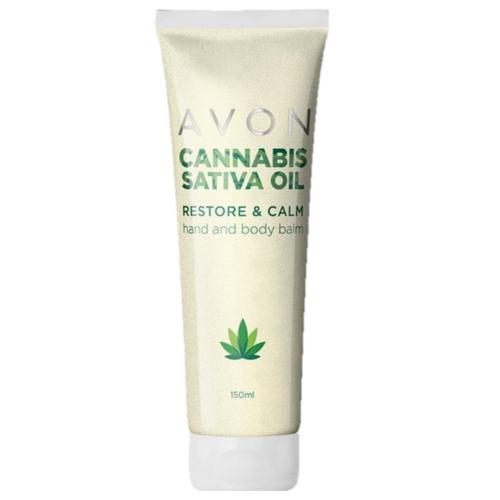 Avon, Cannabis Sativa Oil, Restore & calm Hand & Body Balm (Kojący balsam do rąk i ciała z olejem konopnym)