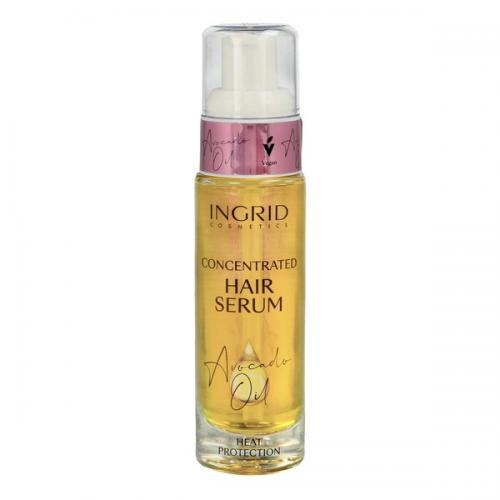 Ingrid Cosmetics, Concentrated Hair Serum Heat Protection with Avocado Oil (Skoncentrowane serum do włosów z olejkiem z awokado termoochrona)