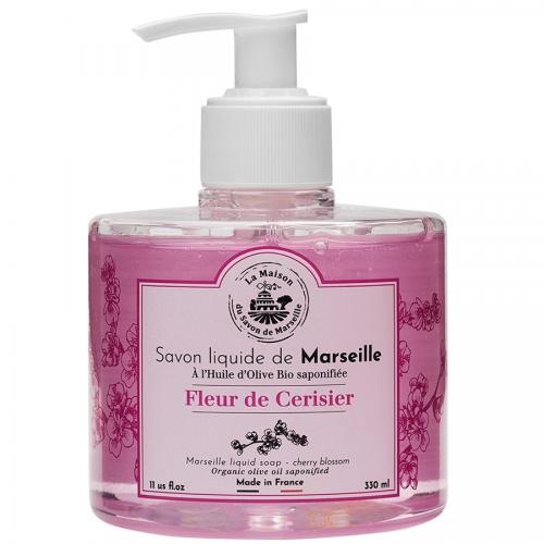 La Maison du Savon, Savon Liquide de Marseille Fleur de Cerisier (Mydło marsylskie w płynie `Kwiat wiśni`)