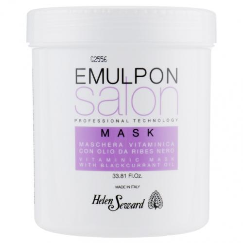 Helen Seward, Emulpon Salon, Vitaminic Mask with Black Currant Oil (Witaminowa maska z olejkami owocowymi do włosów po zabiegach fryzjerskich)