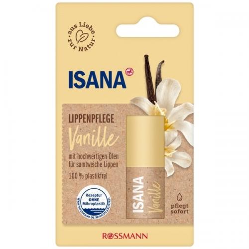 Isana, Lippenpflege Vanille (Waniliowa pomadka ochronna do ust)