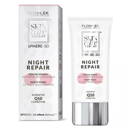 Floslek, Skin Care Expert, Sphere-3d Night Repair (Nocna maska aktywnie regenerująca koenzym Q10)