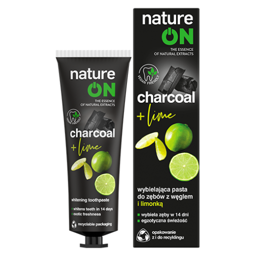 natureON, Charcoal + Lime, Wybielająca pasta do zębów
