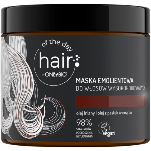 Hair Of The Day By Onlybio Maska Emolientowa Do Włosów Wysokoporowatych Cena Opinie 1086