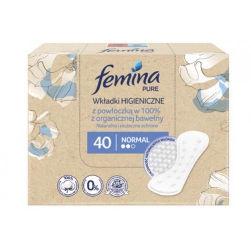 Femina, Pure, Wkładki higieniczne z powłoczką z organicznej bawełny