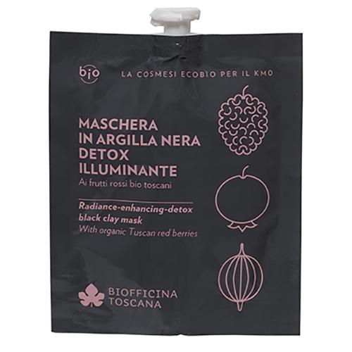 Biofficina Toscana, Maschera in Argilla Nera Detox-Illuminante (Czarna glinka rozjaśniająca - maska detox)