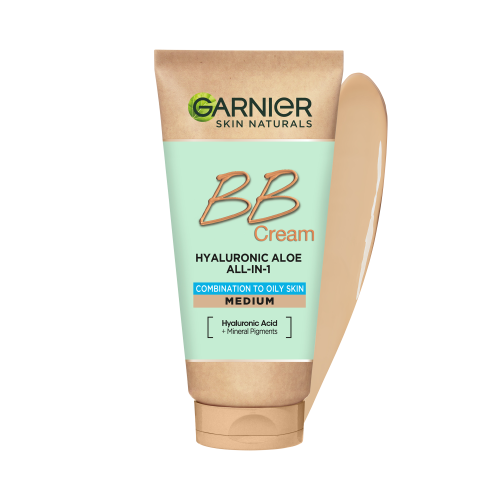 Garnier, Skin Naturals, Hyaluronic Aloe All-in-1 BB Cream, Combination to Oily Skin (Krem BB 5 w 1 dla skóry mieszanej i tłustej)