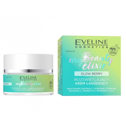 Eveline, My Beauty Elixir Glow Berry, Rozświetlający krem łagodzący