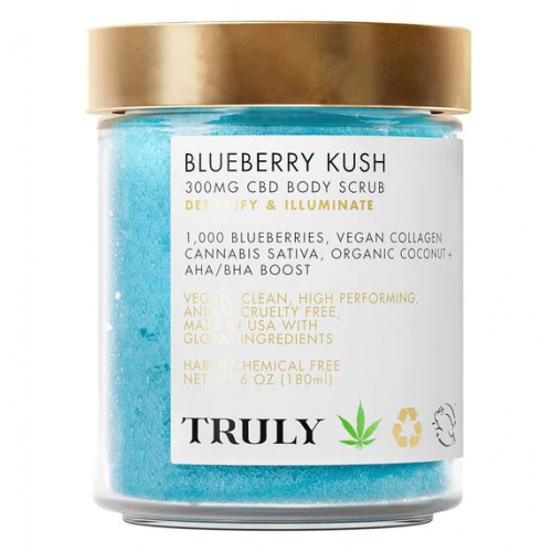 Truly, Blueberry Kush CBD Body Scrub (Peeling do ciała z CBD)