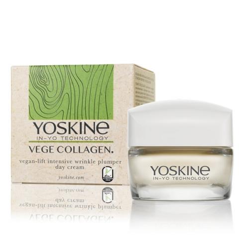 Yoskine, Vege Collagen Vegan Lift Intensive Wrinkle Plumper Day Cream (Wegański krem na dzień)