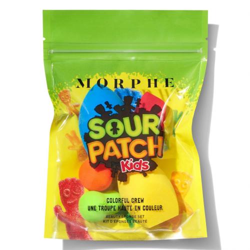 Morphe Brushes, x Sour Patch Kids, Colorful Crew Beauty Sponge Set (Zestaw gąbeczek do makijażu)