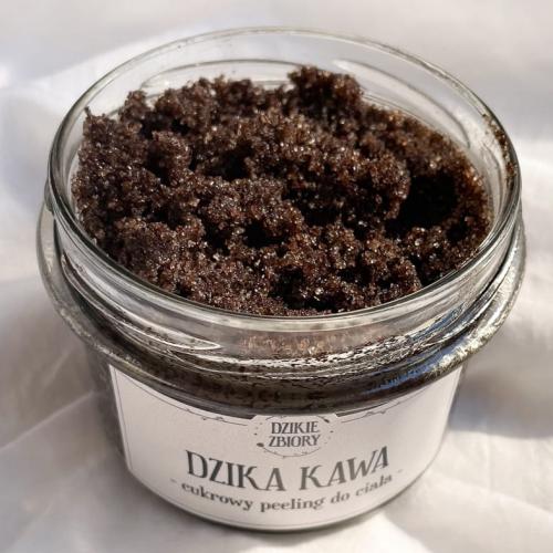 Dzikie Zbiory, Cukrowy peeling do ciała `Dzika kawa`