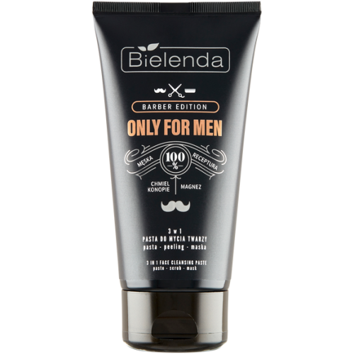 Bielenda, Only For Men, Barber Edition, 3 w 1 pasta do mycia twarzy