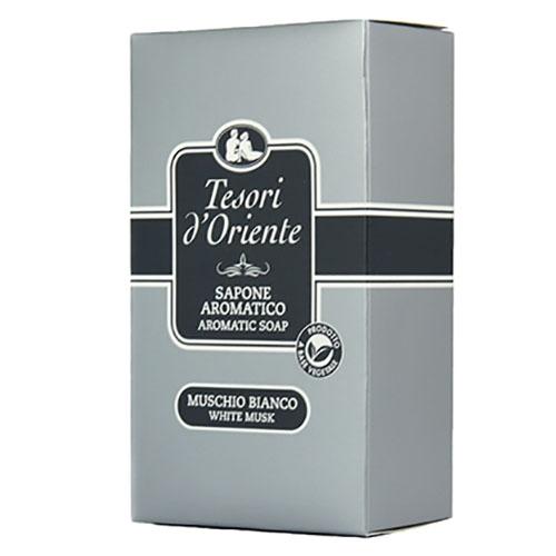 Tesori d`Oriente, Muschio Bianco Sapone Aromatico (Mydło w kostce `Białe piżmo`)