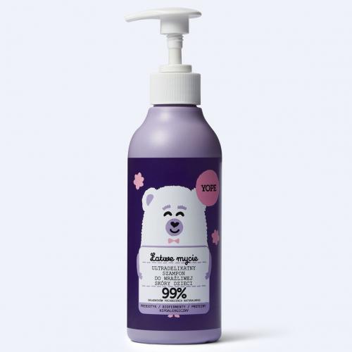 Yope, Ultradelikatny szampon do wrażliwej skóry dzieci `Łatwe mycie`