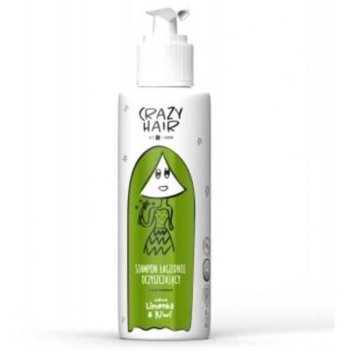 Hiskin, Crazy Hair, Szampon łagodnie oczyszczający `Limonka i kiwi`